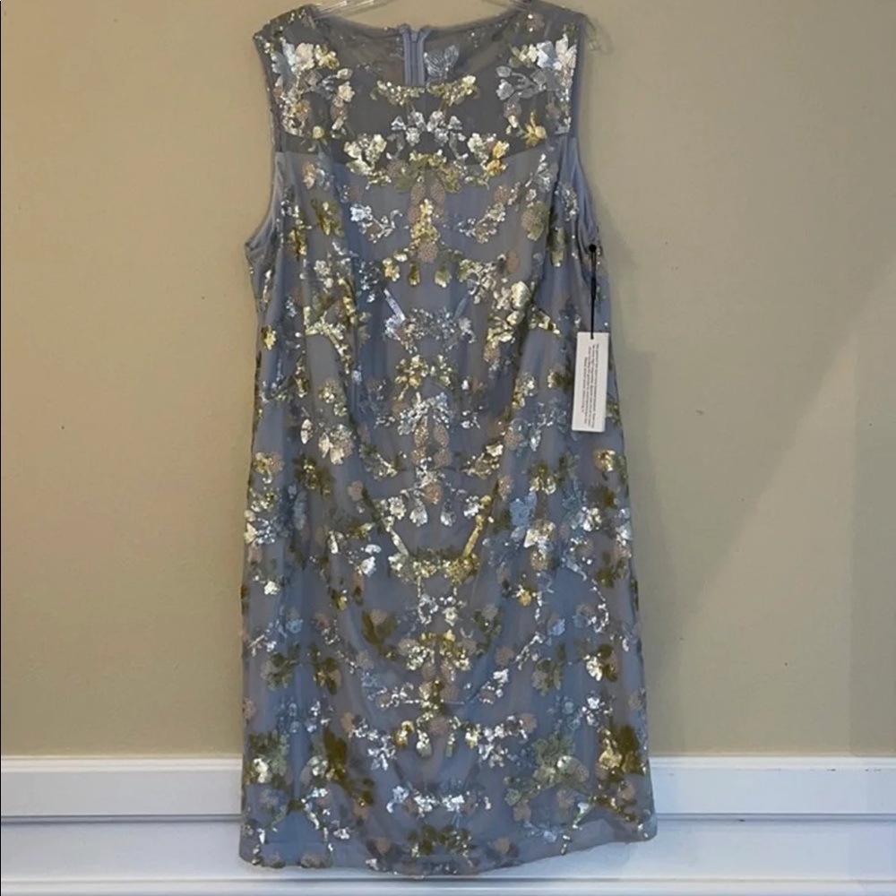 Calvin Klein Sequin Beaded MIDI Dress